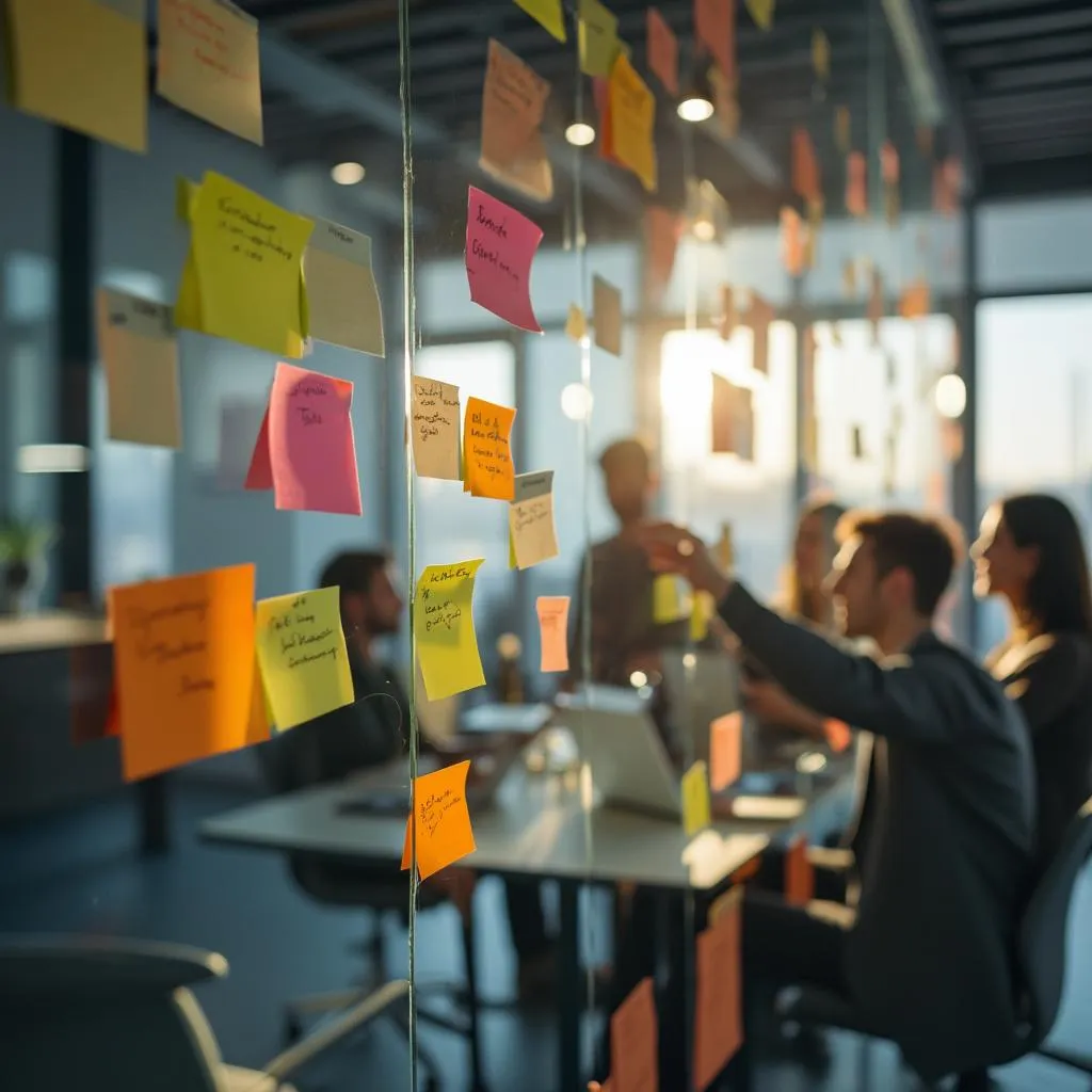 Séance de brainstorming sur l'IA